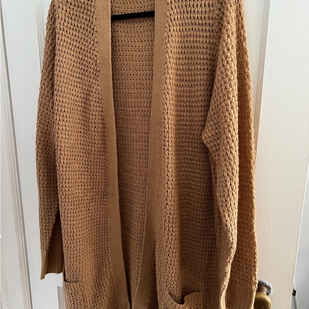 a.n.a Textured Tan Sweater 3X